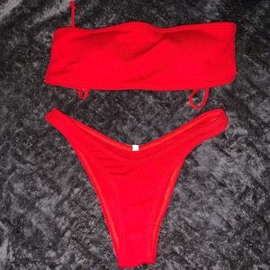 Red Shein bikini